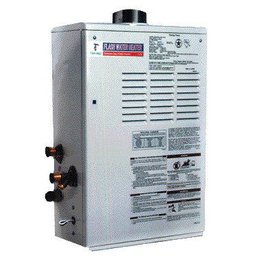 Picture of a tankless water heater